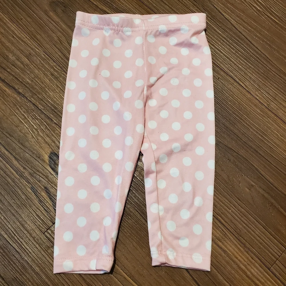 Disney Baby Minnie Mouse Matching Set Love Gray Sweater Polka Dot Pink Leggings